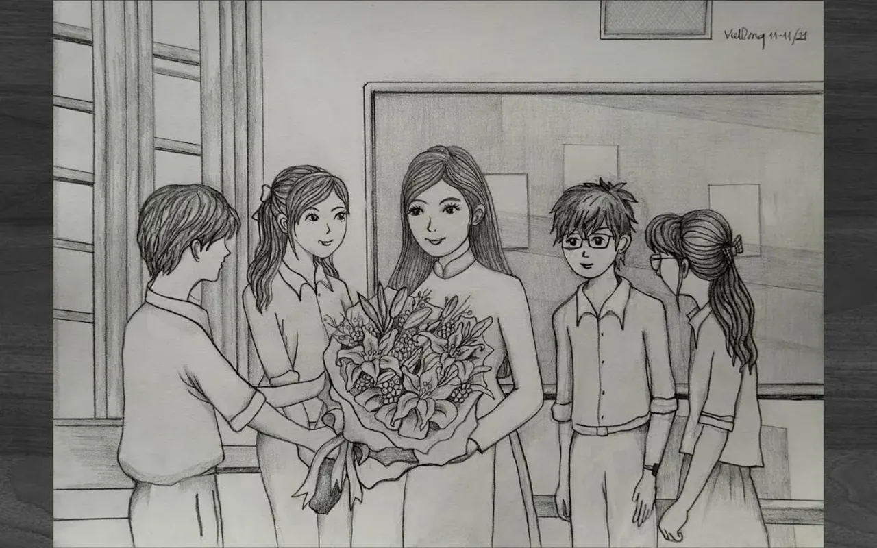 100+ ảnh vẽ tranh 20 11 tri ân thầy cô ý nghĩa · ảnh 2