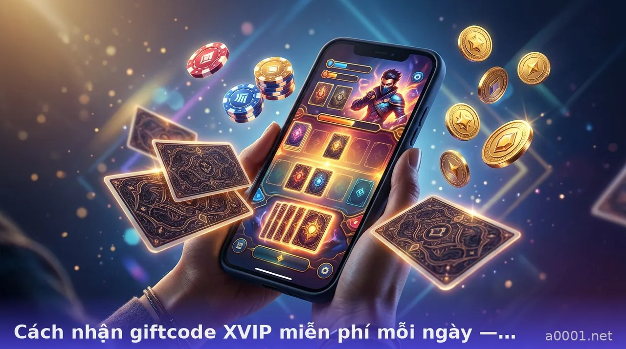 Cách nhận giftcode XVIP miễn phí mỗi ngày — xvip · ảnh 3