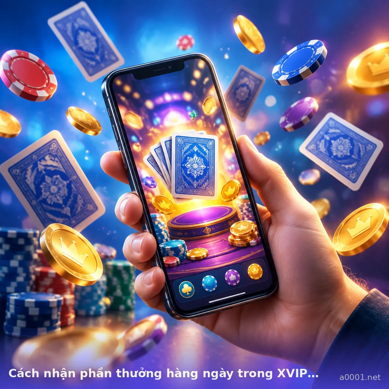 Cách nhận phần thưởng hàng ngày trong XVIP — xvip · ảnh 1