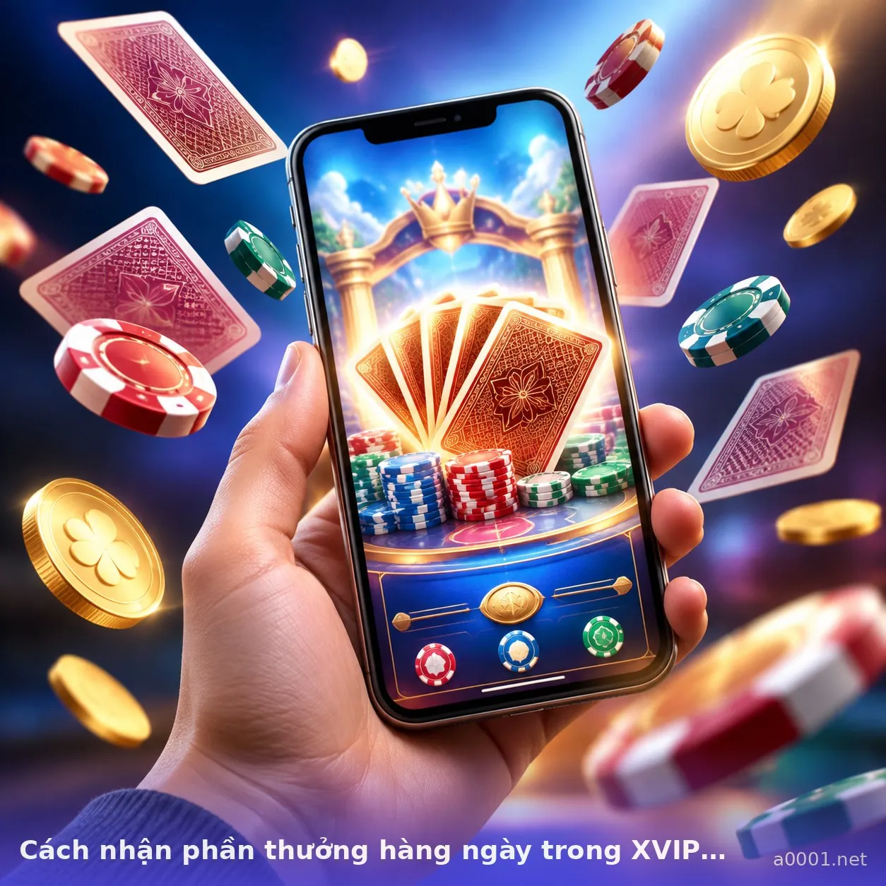 Cách nhận phần thưởng hàng ngày trong XVIP — xvip · ảnh 2