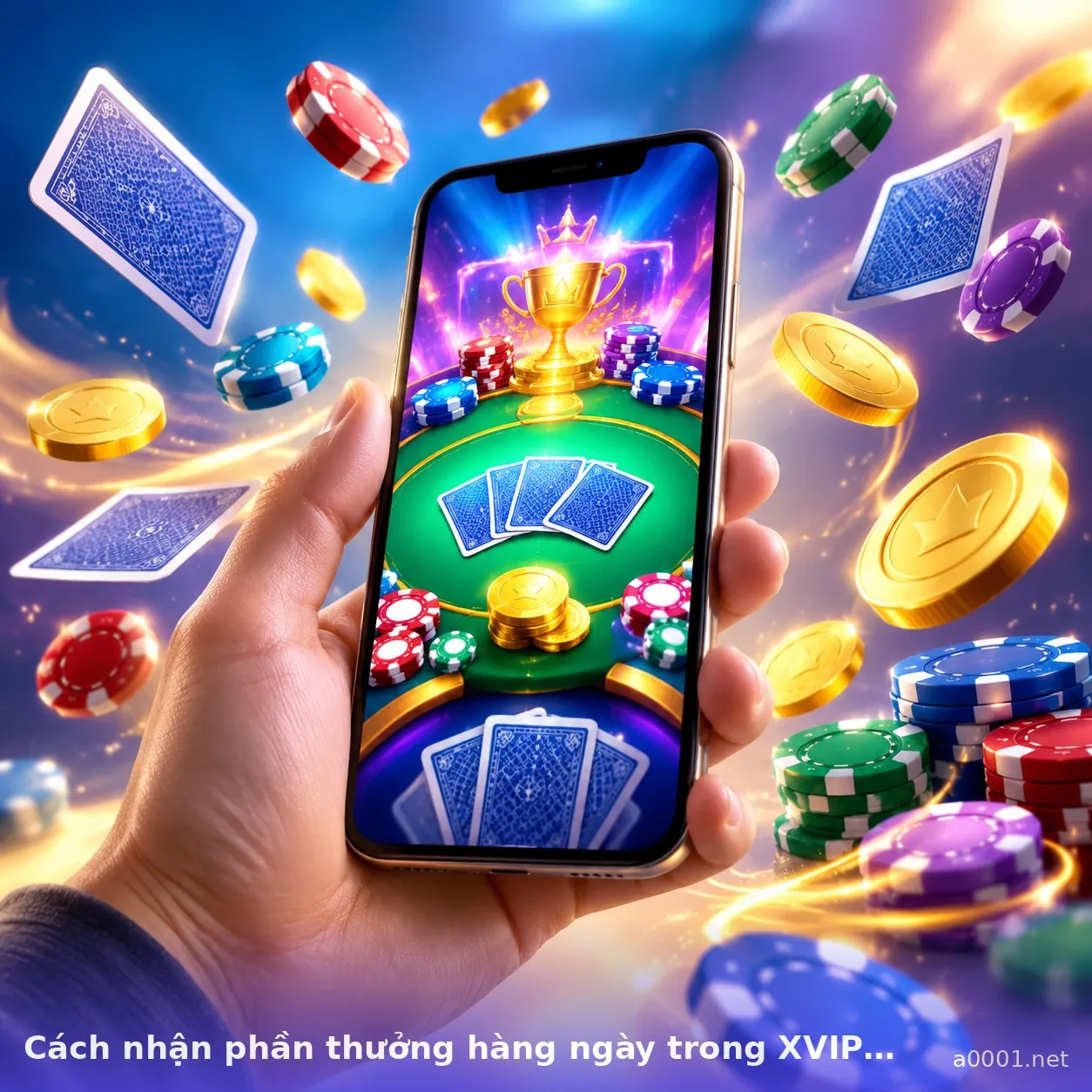Cách nhận phần thưởng hàng ngày trong XVIP — xvip · ảnh 3