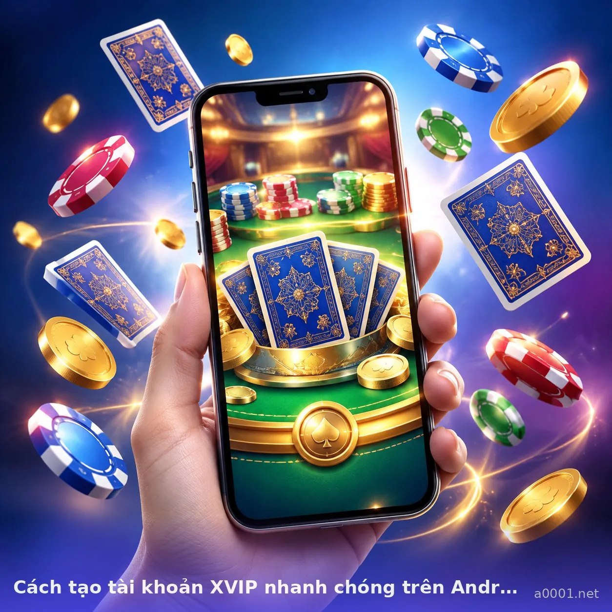 Cách tạo tài khoản XVIP nhanh chóng trên Android