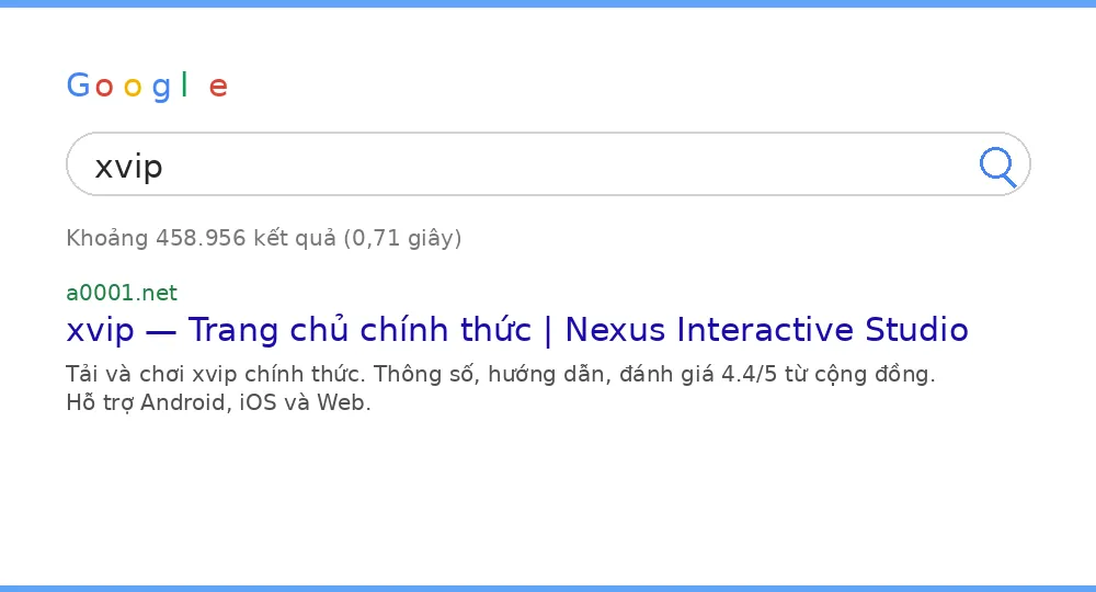 Cách tìm xvip trên Google