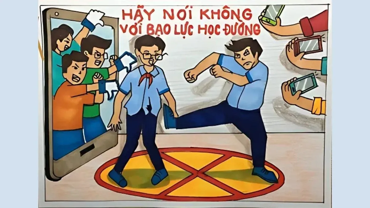 Tuyển tập 50+ tranh bạo lực học đường ám ảnh · ảnh 1