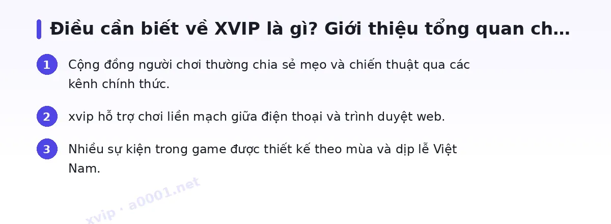 Những điều cần biết về xvip