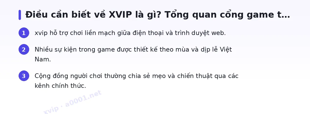Những điều cần biết về xvip