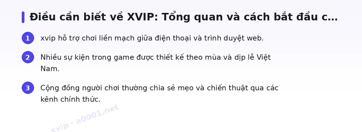 Những điều cần biết về xvip